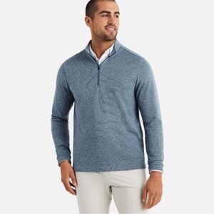 RHONE Commuter 1/4 Zip Top Light Blue size XL